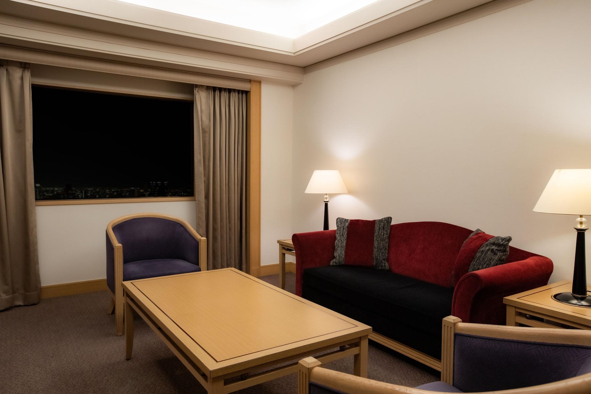 Hotel New Otani Hakata Fukuoka  Exteriör bild A suite at the hotel
