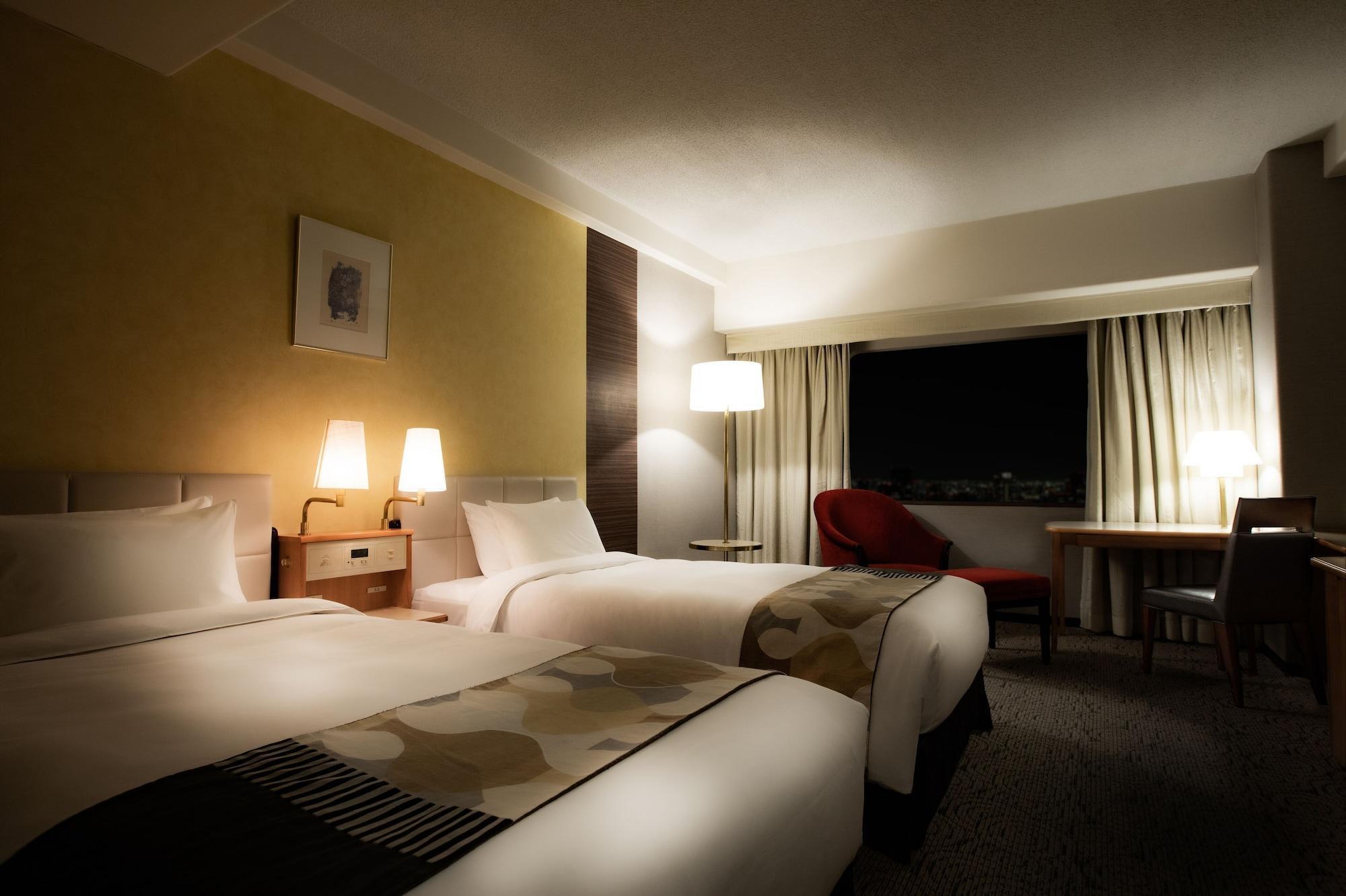 Hotel New Otani Hakata Fukuoka  Exteriör bild A room at the hotel